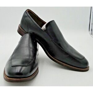 Florsheim Rucci Moc Toe Slip-On Mens Loafer 9W Black NWOT